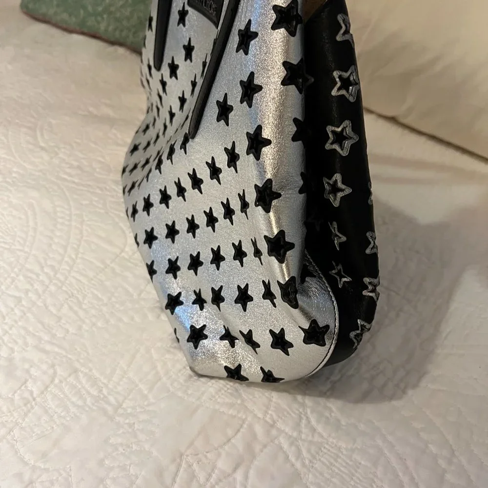 ** JIMMY CHOO Pimlico Star Punching Shoulder Open Tote Bag ** - Picture 7 of 16